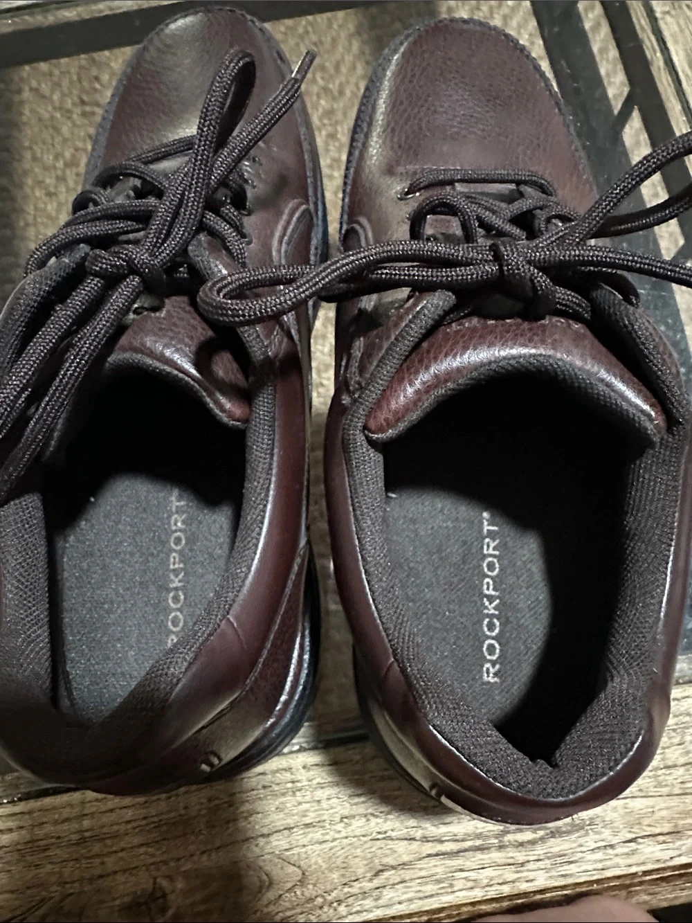 Rockport Eureka Men's Casual Lace-Up Leather Shoes - Dark Brown
